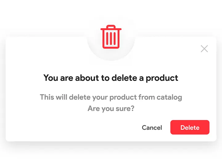 Trash Icon Example